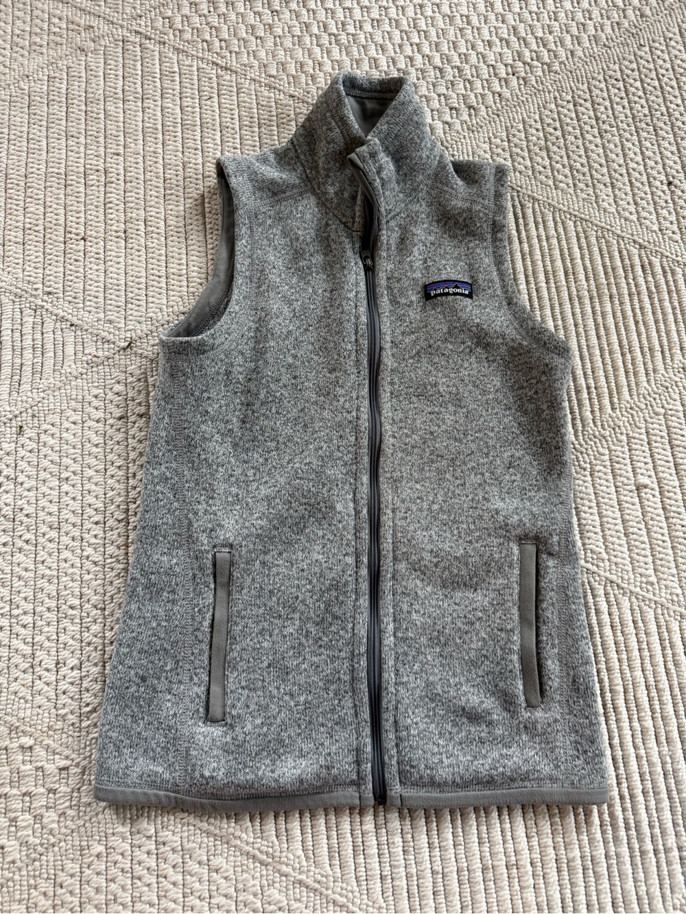 Patagonia Gray Fleece Vest - Zip Front